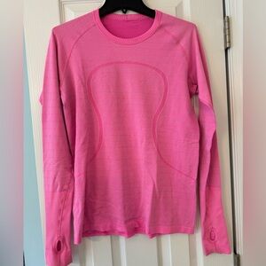 Pink Lululemon Swiftly Long Sleeve sz 12